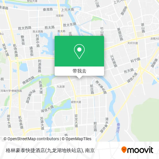 格林豪泰快捷酒店(九龙湖地铁站店)地图