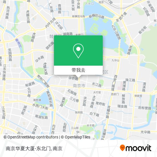 南京华夏大厦-东北门地图