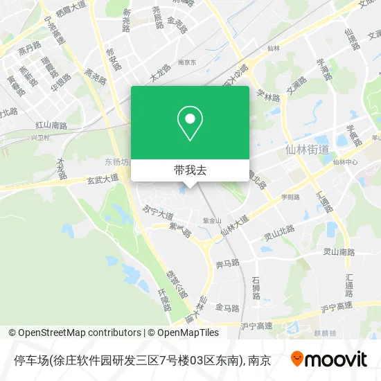 停车场(徐庄软件园研发三区7号楼03区东南)地图
