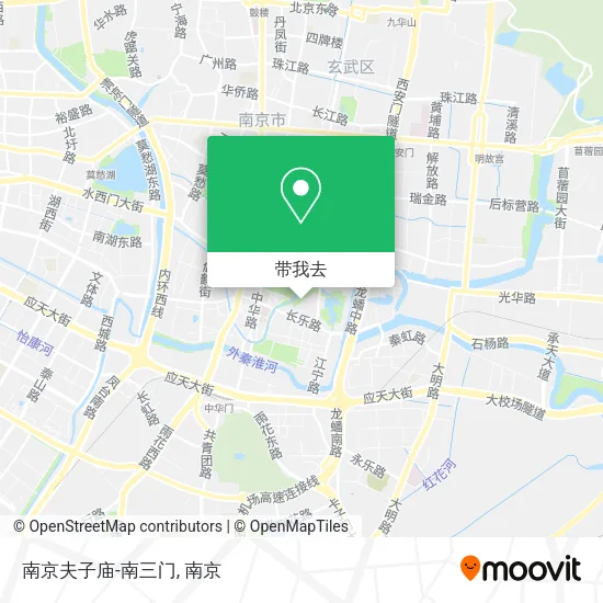 南京夫子庙-南三门地图