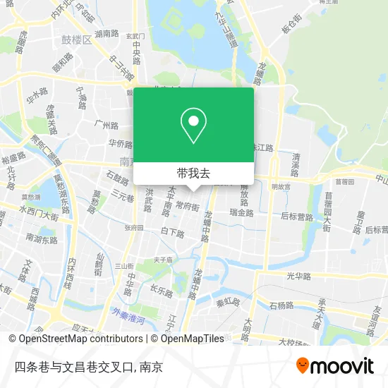 四条巷与文昌巷交叉口地图