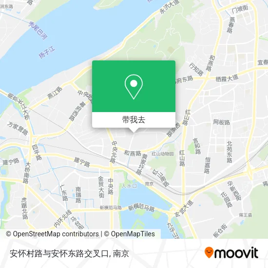 安怀村路与安怀东路交叉口地图