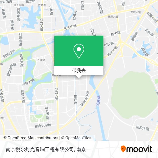 南京悦尔灯光音响工程有限公司地图