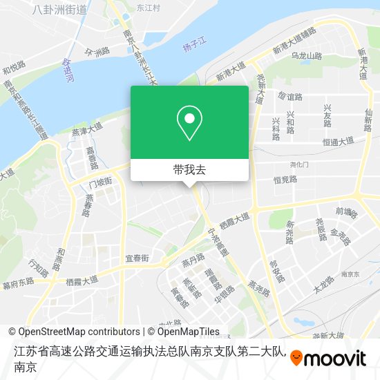江苏省高速公路交通运输执法总队南京支队第二大队地图