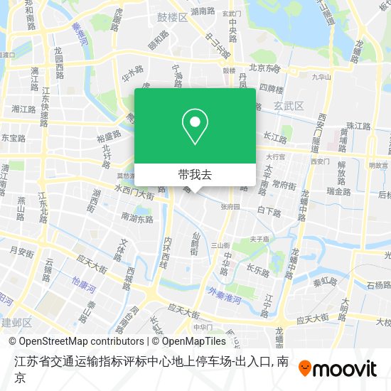 江苏省交通运输指标评标中心地上停车场-出入口地图