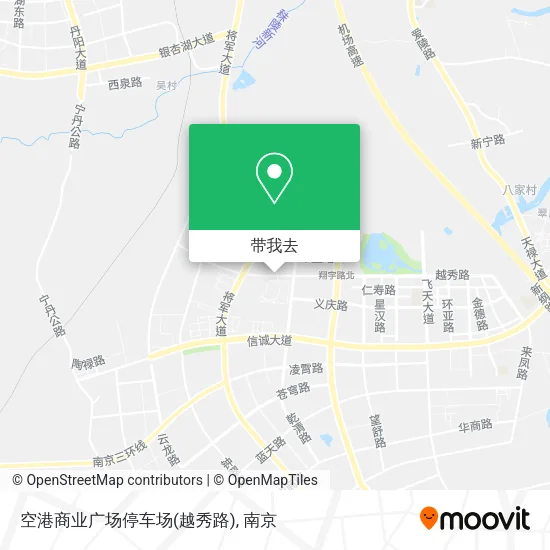 空港商业广场停车场(越秀路)地图