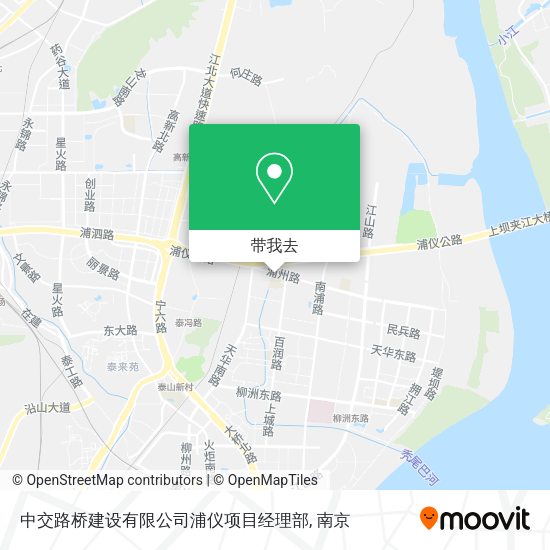 中交路桥建设有限公司浦仪项目经理部地图