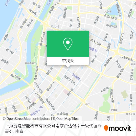 上海捷是智能科技有限公司南京台达银泰一级代理办事处地图