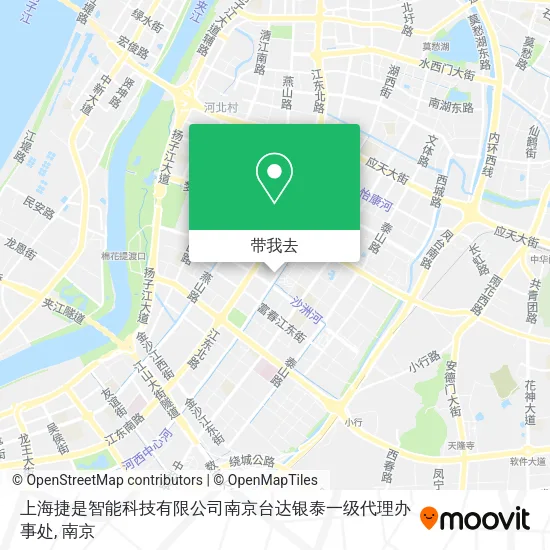 上海捷是智能科技有限公司南京台达银泰一级代理办事处地图