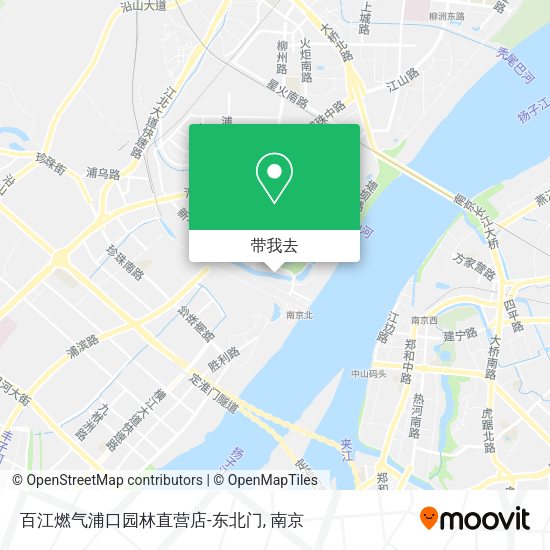 百江燃气浦口园林直营店-东北门地图