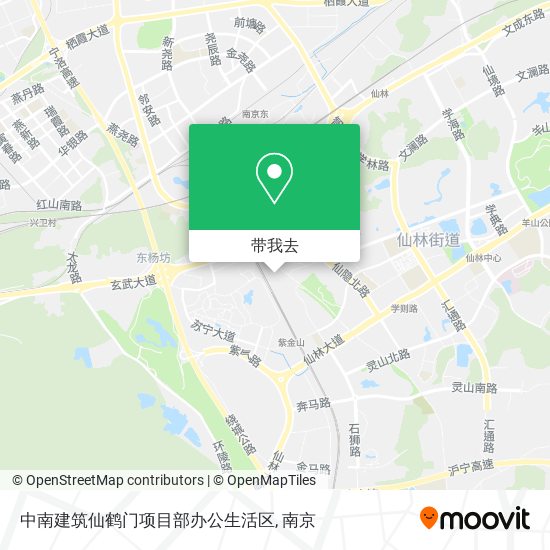 中南建筑仙鹤门项目部办公生活区地图