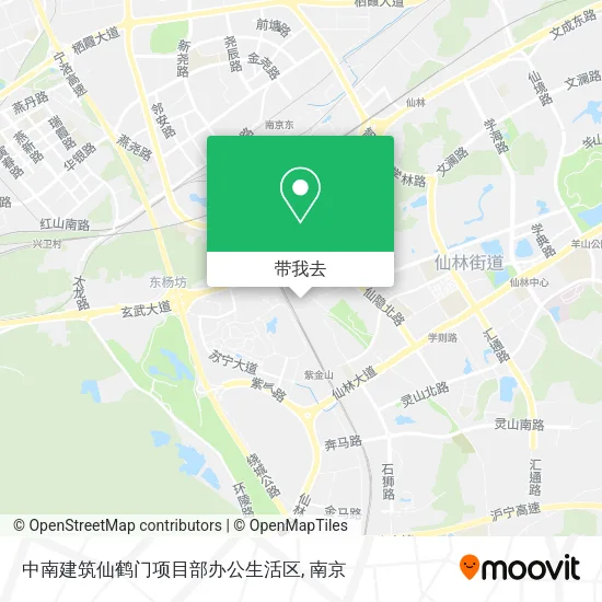 中南建筑仙鹤门项目部办公生活区地图