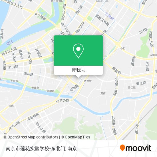南京市莲花实验学校-东北门地图