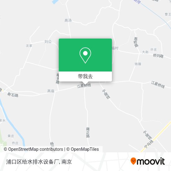 浦口区给水排水设备厂地图