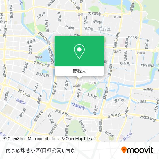 南京砂珠巷小区(日租公寓)地图