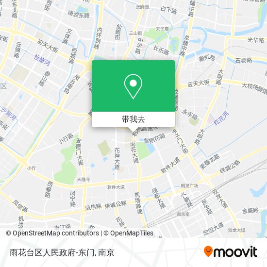 雨花台区人民政府-东门地图
