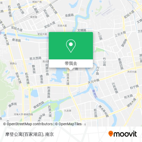 摩登公寓(百家湖店)地图