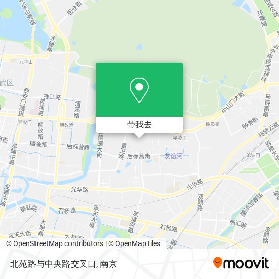 北苑路与中央路交叉口地图