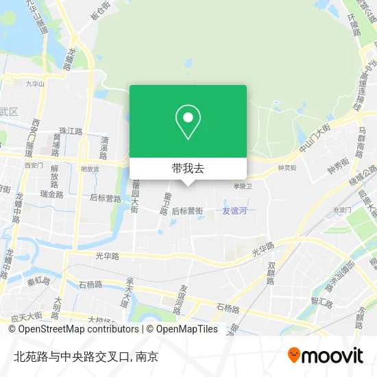 北苑路与中央路交叉口地图