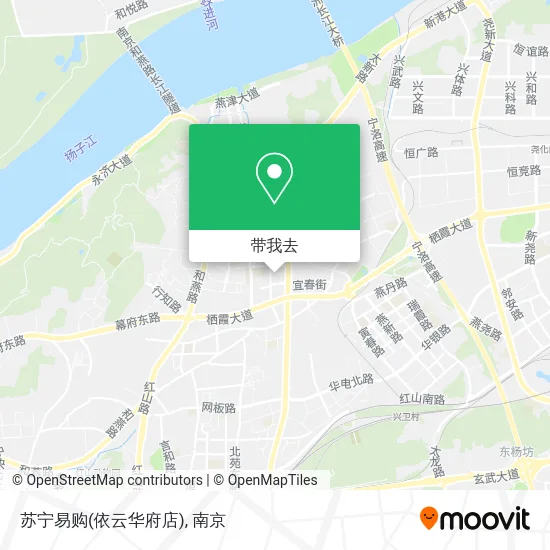 苏宁易购(依云华府店)地图
