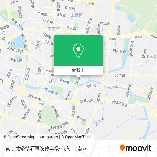 南京龙蟠结石医院停车场-出入口地图