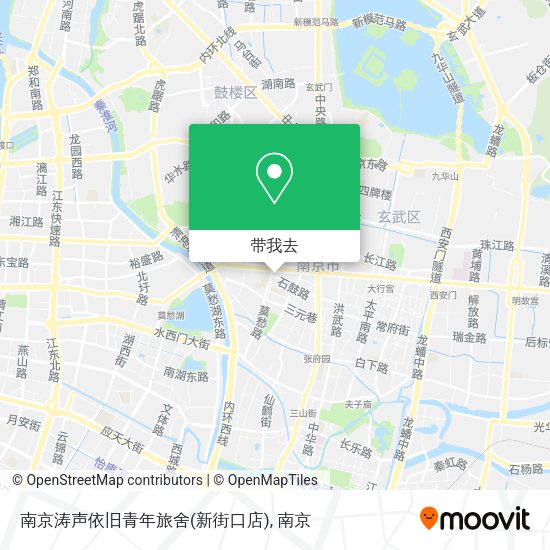 南京涛声依旧青年旅舍(新街口店)地图
