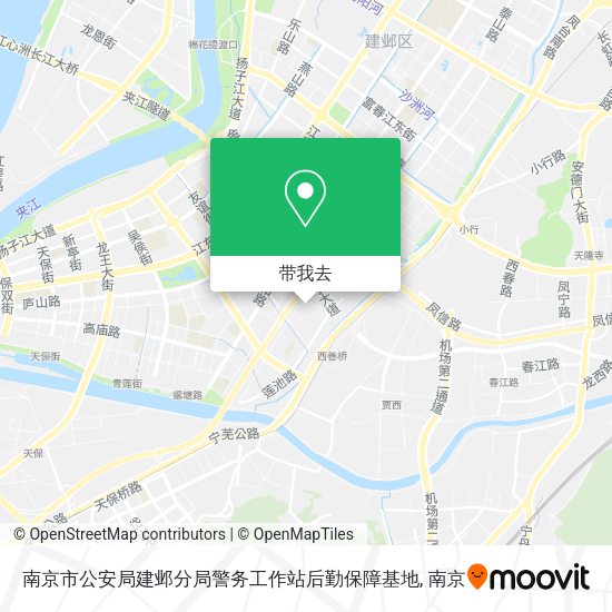 南京市公安局建邺分局警务工作站后勤保障基地地图