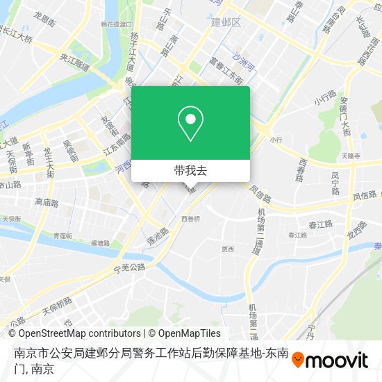 南京市公安局建邺分局警务工作站后勤保障基地-东南门地图
