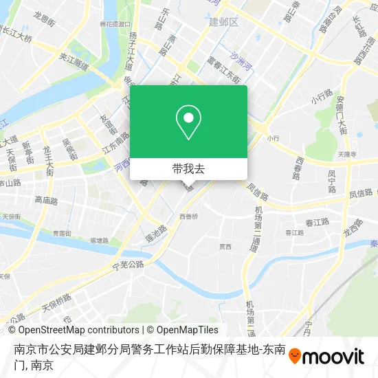 南京市公安局建邺分局警务工作站后勤保障基地-东南门地图
