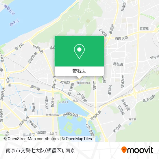 南京市交警七大队(栖霞区)地图