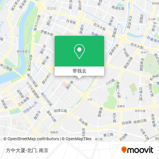 方中大厦-北门地图