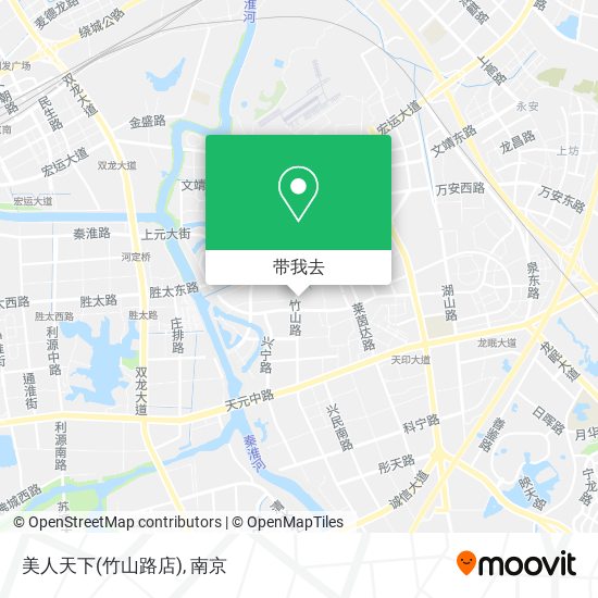 美人天下(竹山路店)地图
