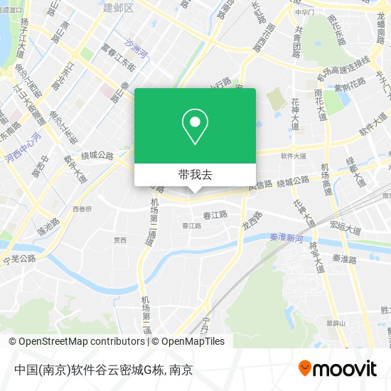 中国(南京)软件谷云密城G栋地图