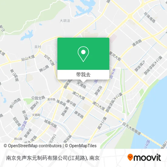 南京先声东元制药有限公司(江苑路)地图