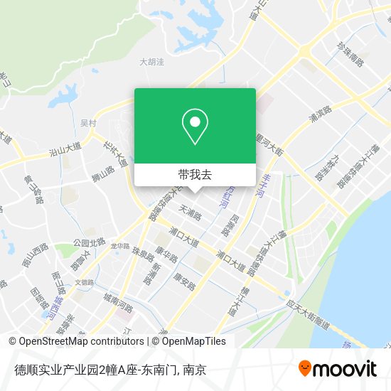 德顺实业产业园2幢A座-东南门地图