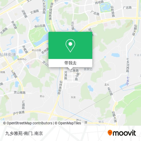 九乡雅苑-南门地图