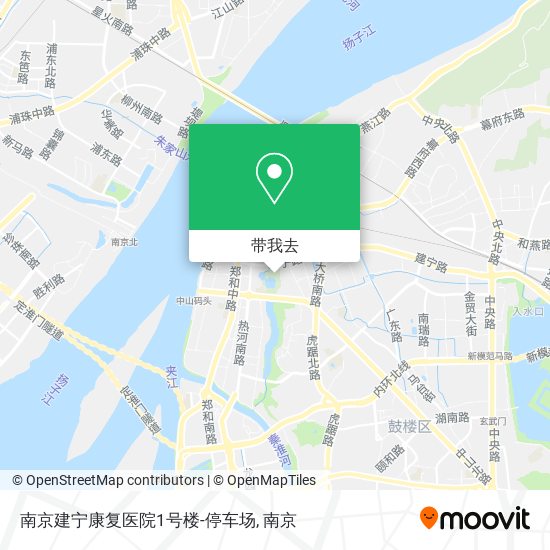 南京建宁康复医院1号楼-停车场地图
