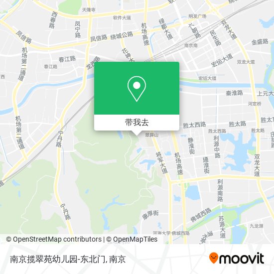 南京揽翠苑幼儿园-东北门地图