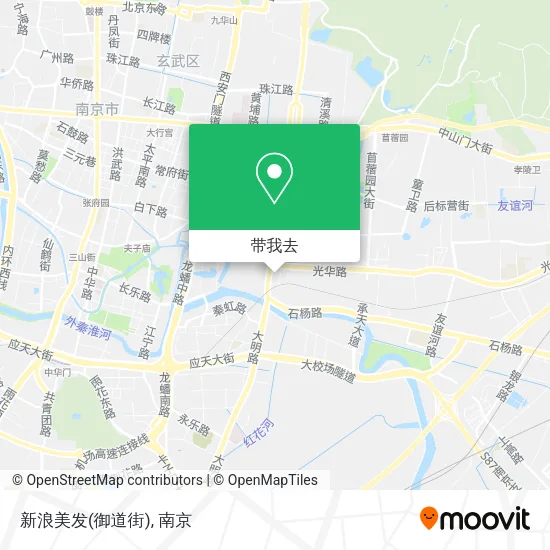 新浪美发(御道街)地图