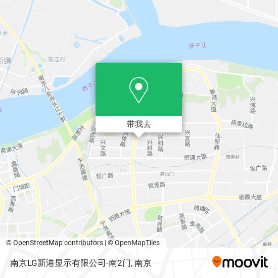 南京LG新港显示有限公司-南2门地图