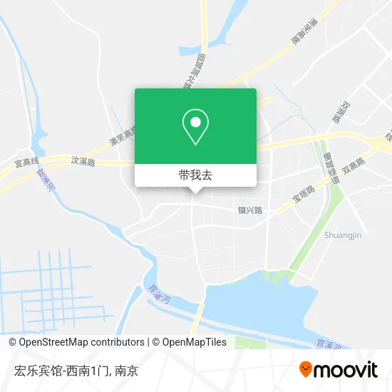 宏乐宾馆-西南1门地图