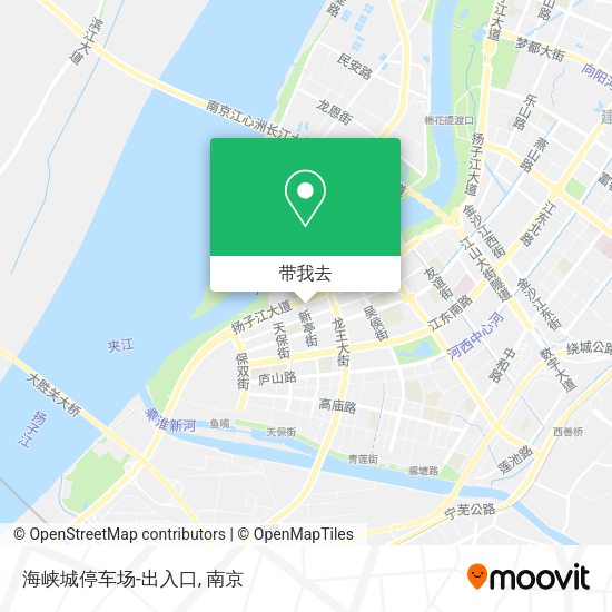 海峡城停车场-出入口地图