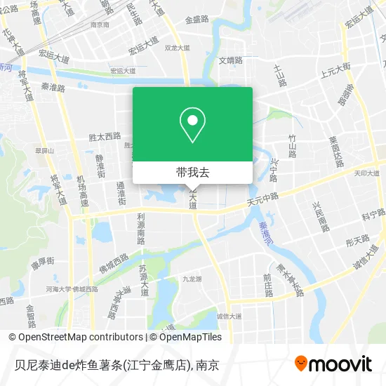 贝尼泰迪de炸鱼薯条(江宁金鹰店)地图