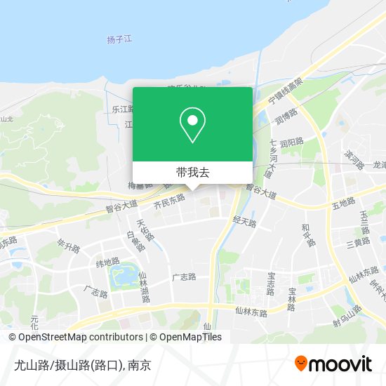 尤山路/摄山路(路口)地图