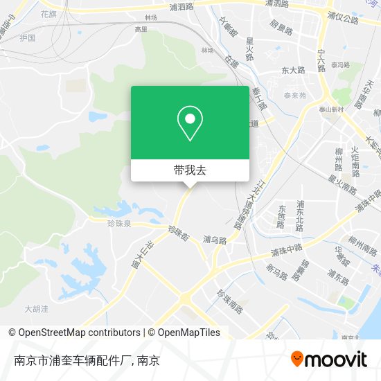 南京市浦奎车辆配件厂地图