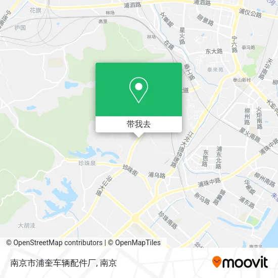 南京市浦奎车辆配件厂地图