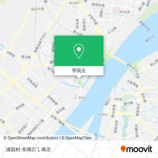 浦园村-东南2门地图