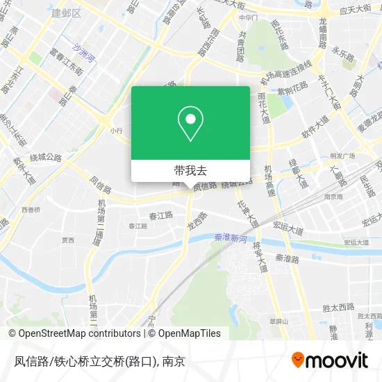 凤信路/铁心桥立交桥(路口)地图