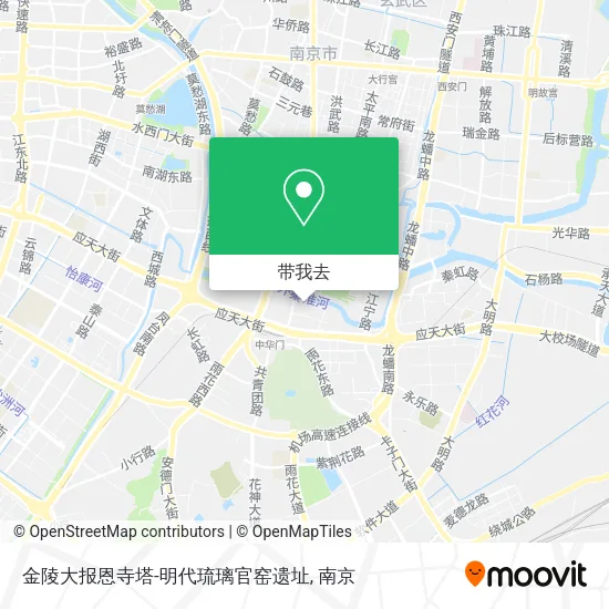 金陵大报恩寺塔-明代琉璃官窑遗址地图