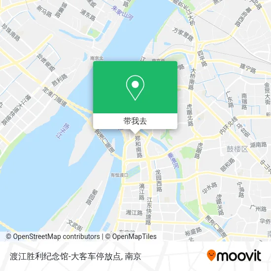 渡江胜利纪念馆-大客车停放点地图